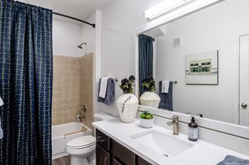 Bathroom with showerat Grand Villas at Cinco Ranch, Katy, 77494